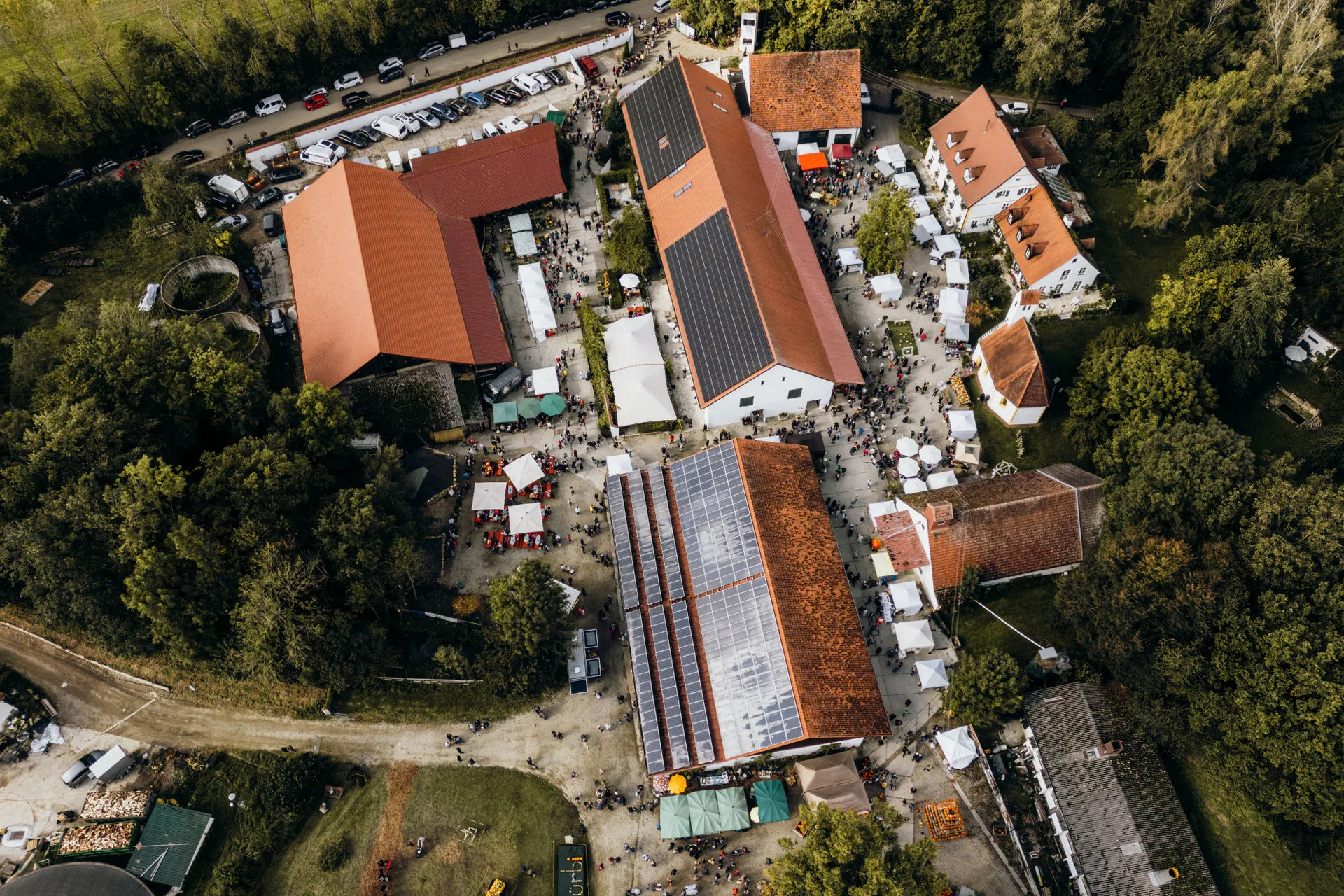 Außenbereich des Hofgut Sickertshofen für Events