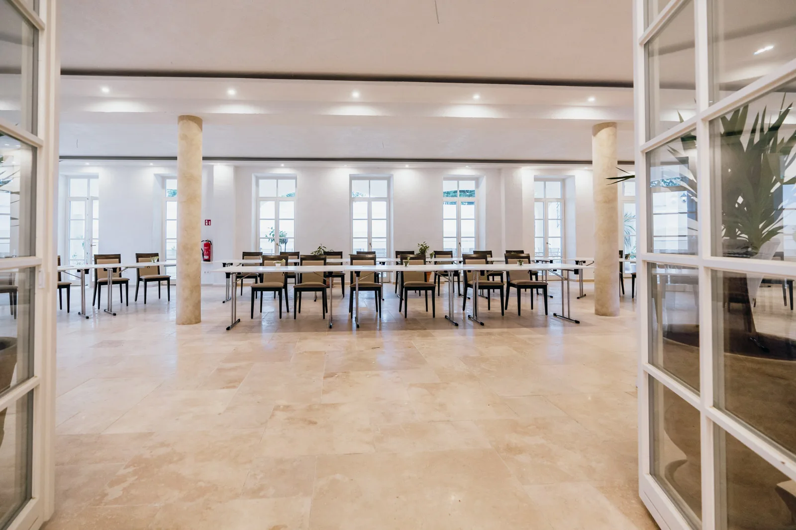 Orangerie der Eventlocation Sickertshofen für Tagungen Workshops und Präsentationen